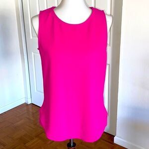 Green Envelope Solid Exposed Zip Back Sleeveless Tank
